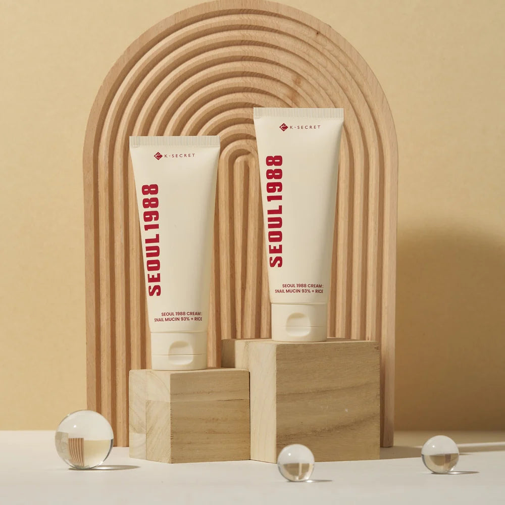 SEOUL 1988 CREAM : SNAIL MUCIN 93% + RICE 100ml