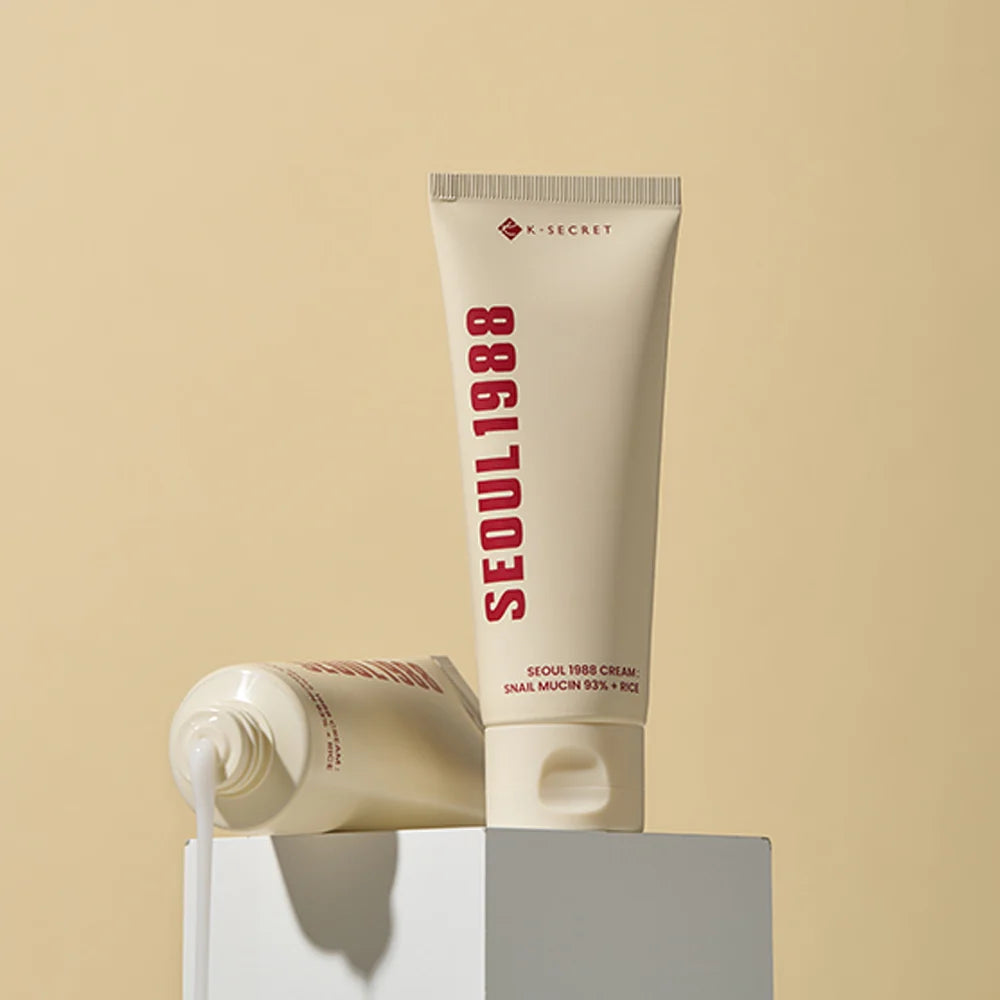 SEOUL 1988 CREAM : SNAIL MUCIN 93% + RICE 100ml
