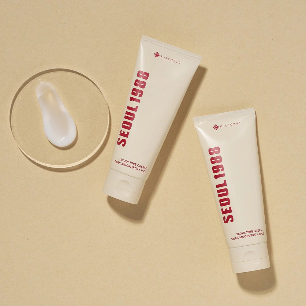 SEOUL 1988 CREAM : SNAIL MUCIN 93% + RICE 100ml