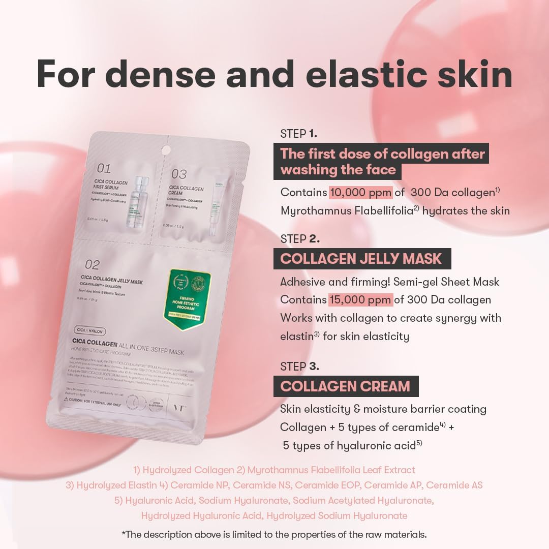 VT Cosmetics Cica Collagen All in One 3 Step Mask