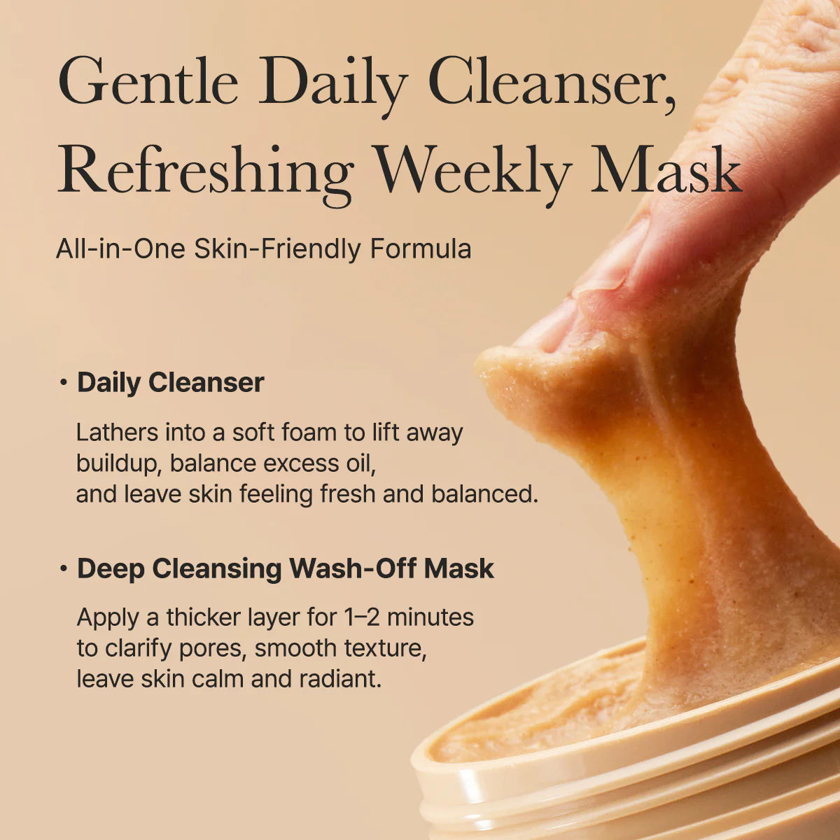 Arencia Calendula Rice Mochi Cleanser 120g