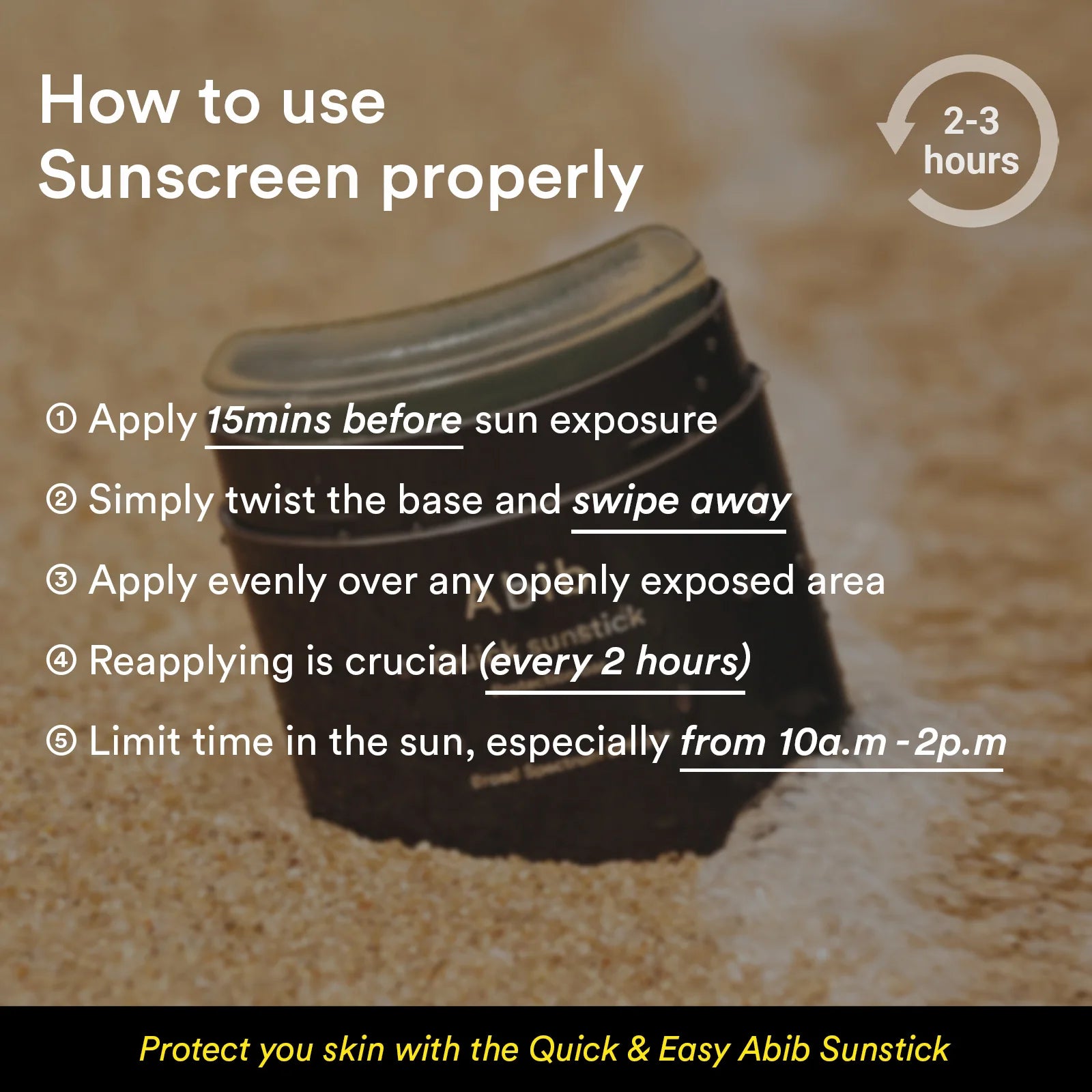 Abib Quick sunstick Protection bar 22g