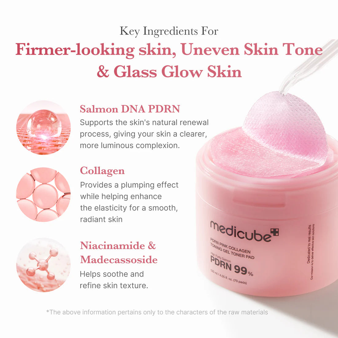 Medicube PDRN Pink Collagen Gel Toner Pad 120ml 70pads