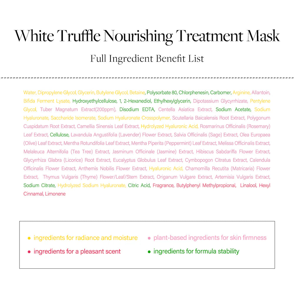 d'Alba White Truffle Nourishing Treatment Mask 25ml*5packs