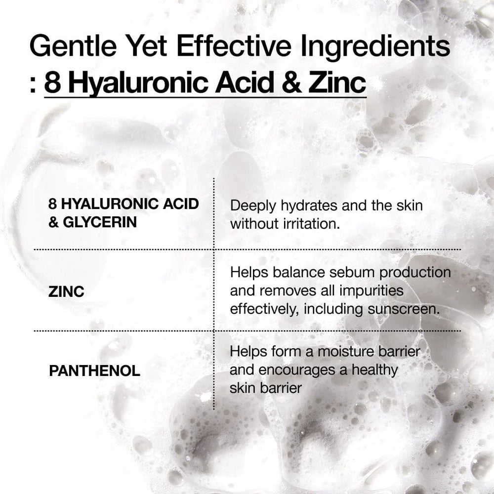 ANUA 8 Hyaluronic Acid Hydrating Gentle Foaming Cleanser 150ml