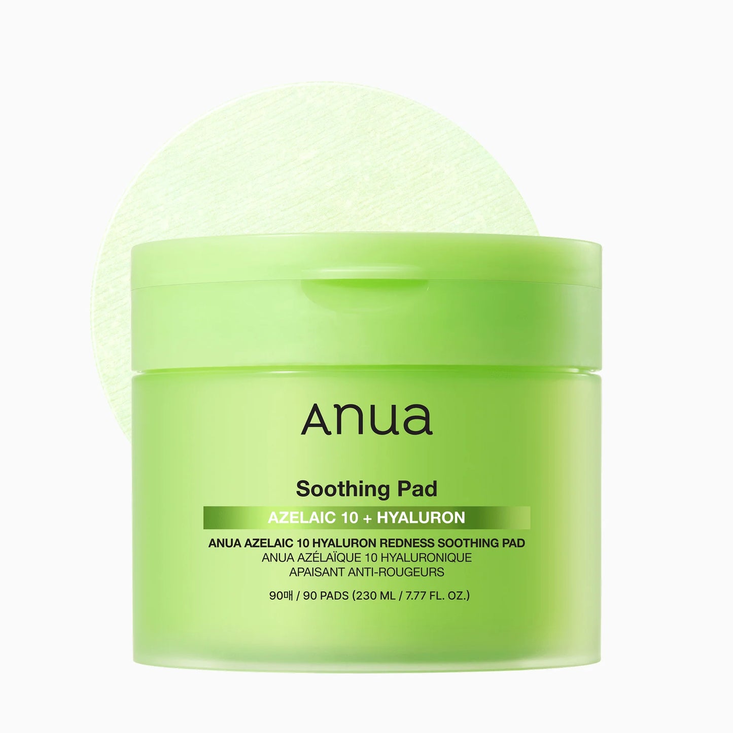 ANUA Azelaic 10 Hyaluron Redness Soothing Pad 60 Pads