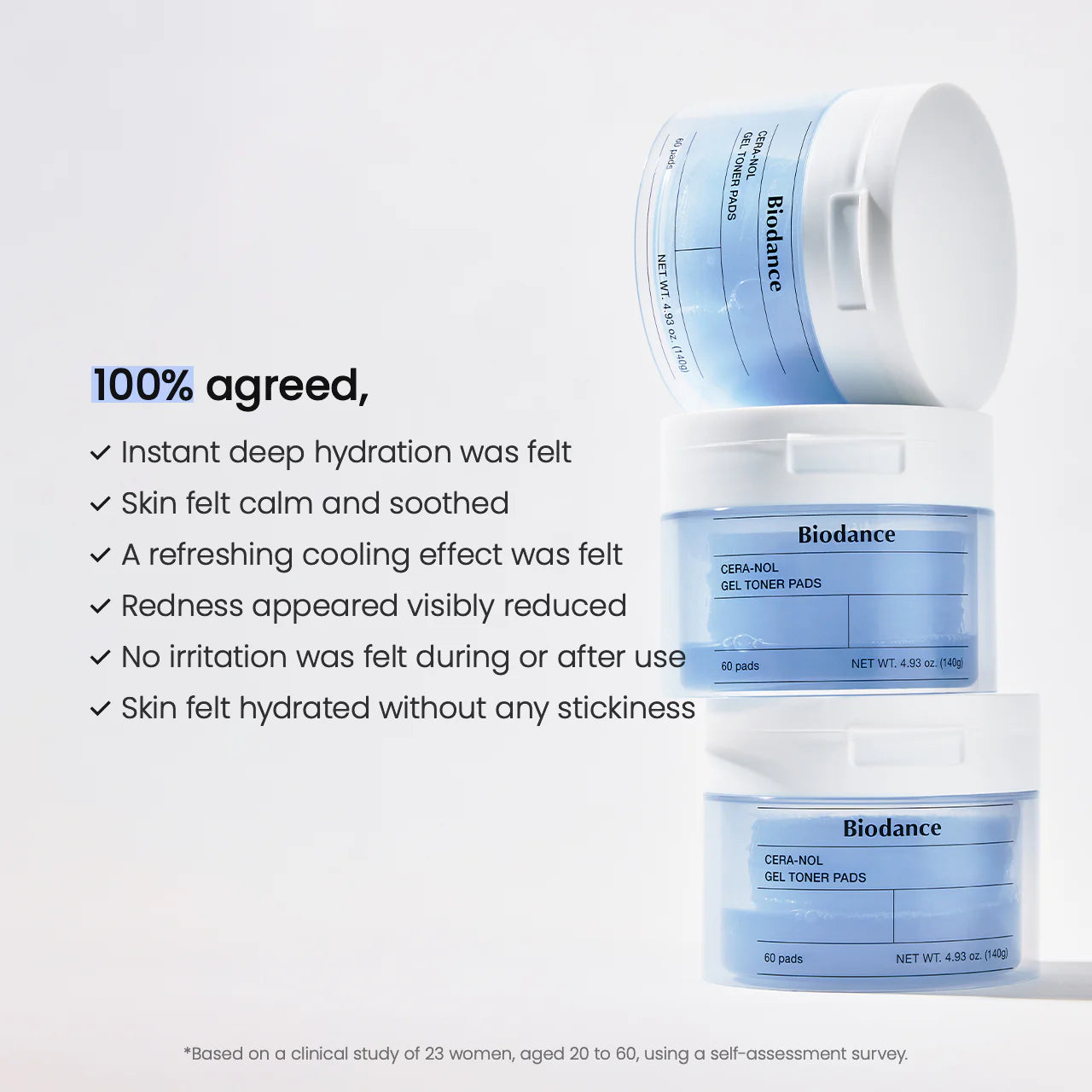 Biodance Ceranol Gel Toner Pads 60 Pads