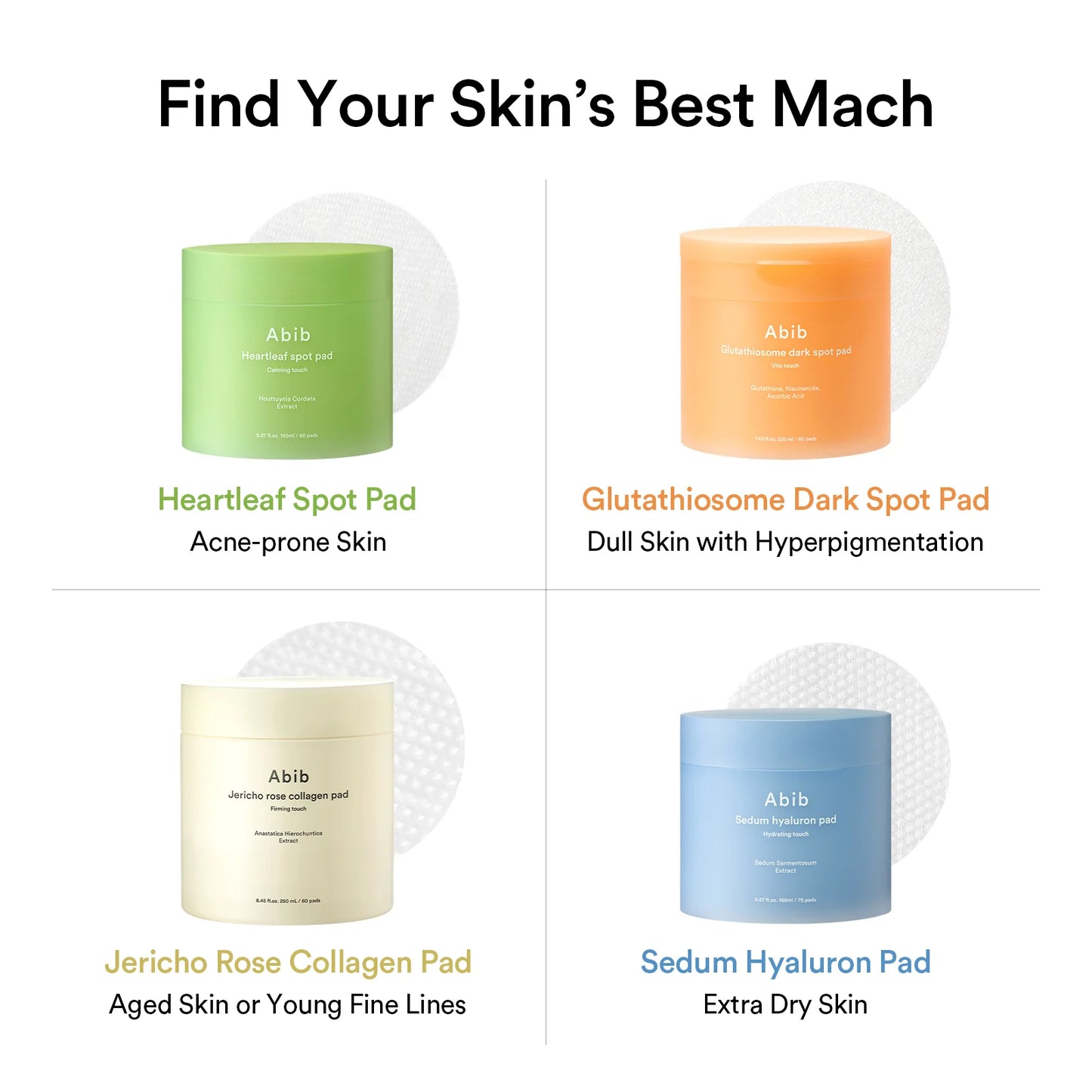 Abib Heartleaf Spot Pad Calming Touch 150ml 80 pads